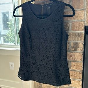Banana republic size 4 black lace top